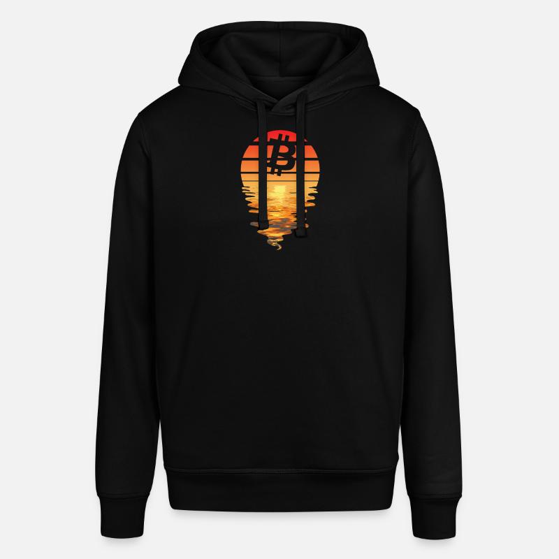 Bitcoin Retro Sunnendoom - Sweat à capuche SOUNDER Stanley/Stella Unisexe - noir