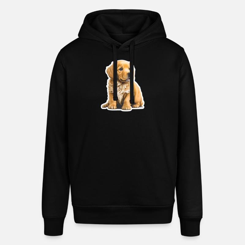 Chiot mignon / chiot Golden Retriever - Sweat à capuche SOUNDER Stanley/Stella Unisexe - noir