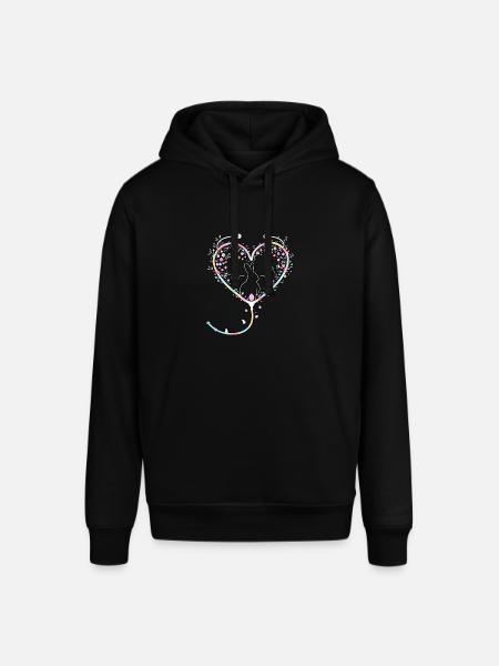 Easter Bunny Nurse - Stanley/Stella SOUNDER Unisex Hoodie - black