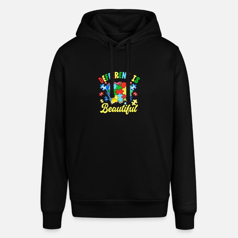 Différent, c’est beau - Sweat à capuche SOUNDER Stanley/Stella Unisexe - noir