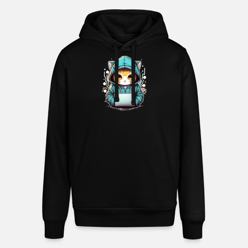 Codage chat - Sweat à capuche SOUNDER Stanley/Stella Unisexe - noir