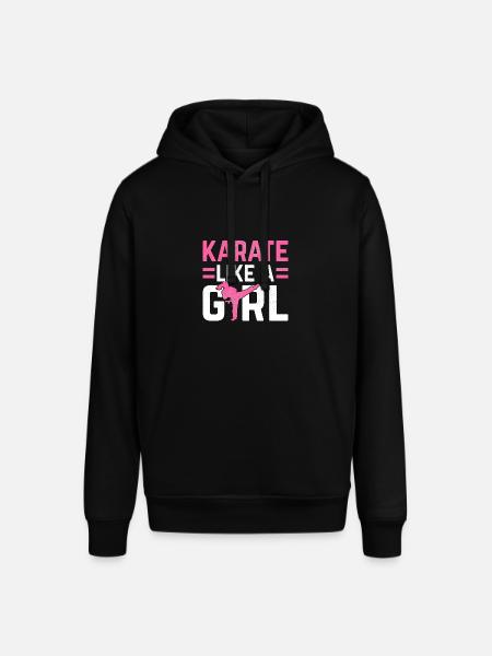 Le karaté comme une fille - Sweat à capuche SOUNDER Stanley/Stella Unisexe - noir