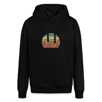 Bali - Indonesien - Stanley/Stella Unisex Hoodie SOUNDER - Schwarz - Vorne - Alina (178cm) & Michal (187cm)