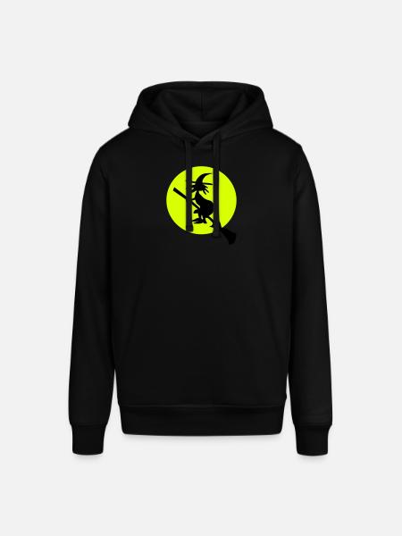 witch and full moon - Stanley/Stella SOUNDER Unisex Hoodie - black