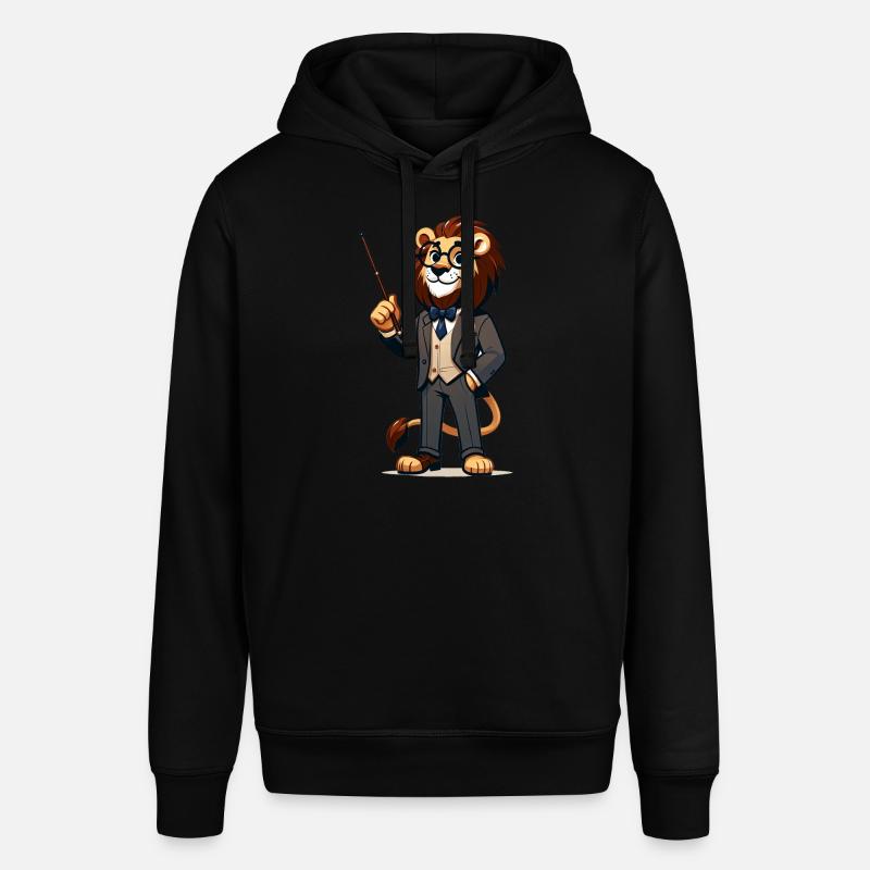 Professeur de lion mignon - Sweat à capuche SOUNDER Stanley/Stella Unisexe - noir