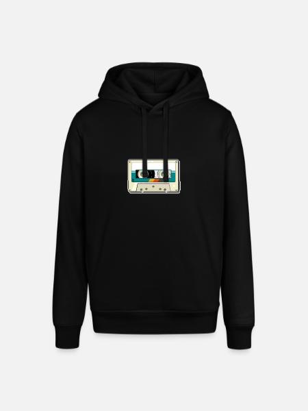 Vintage Cassette - Stanley/Stella SOUNDER Unisex Hoodie - black