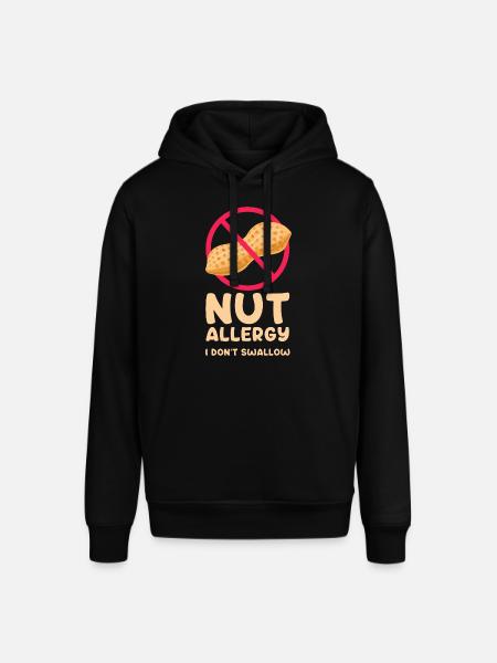 Nut allergy I don't swallow - Stanley/Stella SOUNDER Unisex Hoodie - black