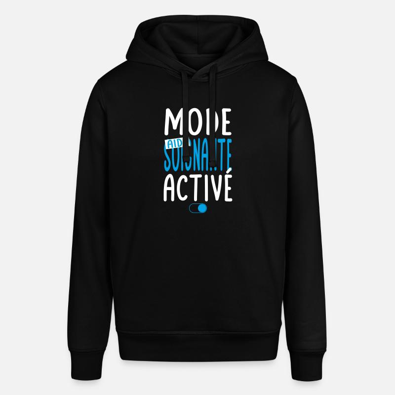 Mode aide-soignante activé - Idée cadeau - Sweat à capuche SOUNDER Stanley/Stella Unisexe - noir