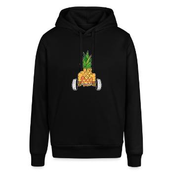 Ananas Fitness - Stanley/Stella Unisex Hoodie SOUNDER - Schwarz - Vorne - Alina (178cm) & Michal (187cm)