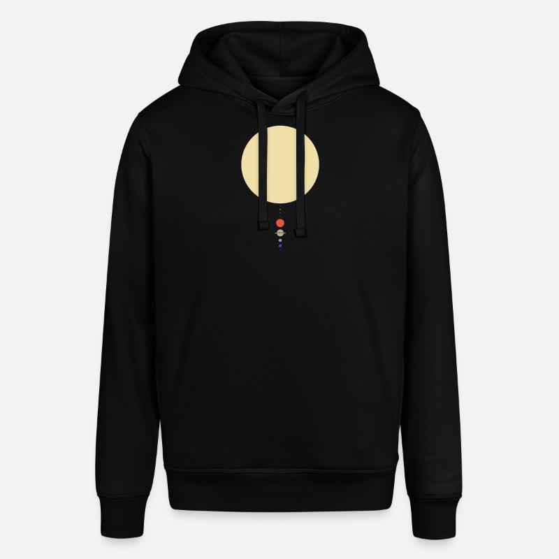 Système solaire minimal - Sweat à capuche SOUNDER Stanley/Stella Unisexe - noir