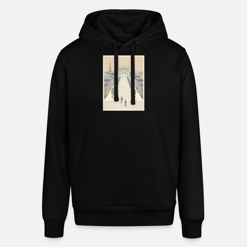 Arrivée à Paris — Souvenir du cyclisme - Sweat à capuche SOUNDER Stanley/Stella Unisexe - noir