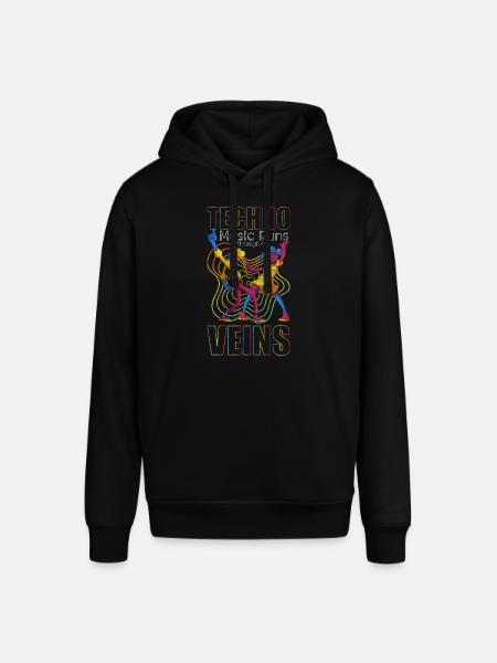 Techno Dj Minimal - Stanley/Stella Unisex Hoodie SOUNDER - Schwarz