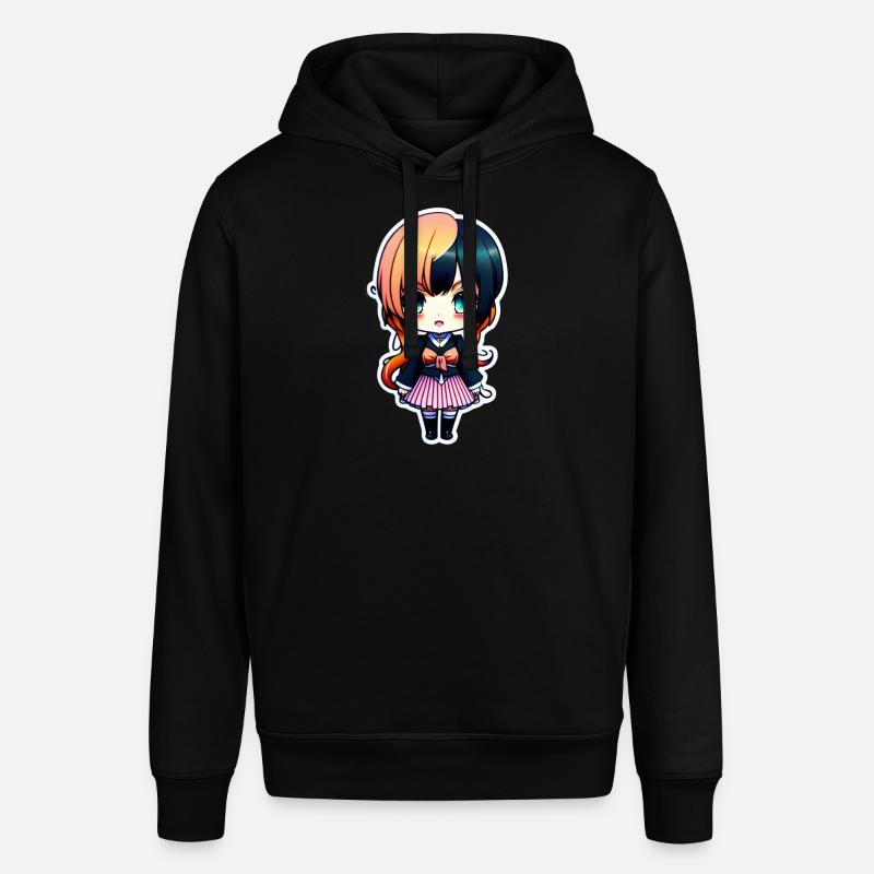 Nettes Chibi-Mädchen, süßer Chibi-Aufkleber - Stanley/Stella Unisex Hoodie SOUNDER - Schwarz