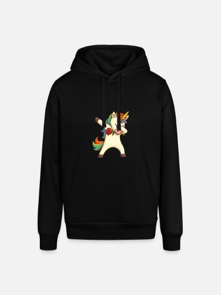 Dabbing Licorne avec Licorne Rose - Sweat à capuche SOUNDER Stanley/Stella Unisexe - noir