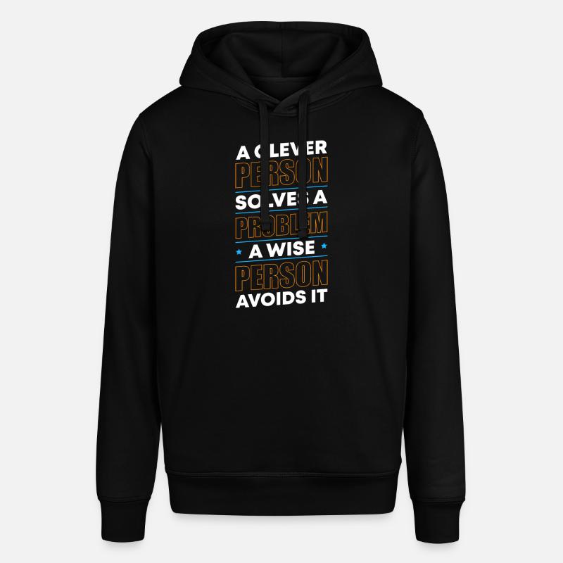 Problem The solution Motto - Stanley/Stella SOUNDER Unisex Hoodie - black