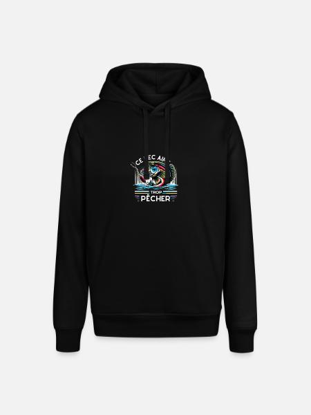 ce mec aime trop pêcher - Sweat à capuche SOUNDER Stanley/Stella Unisexe - noir
