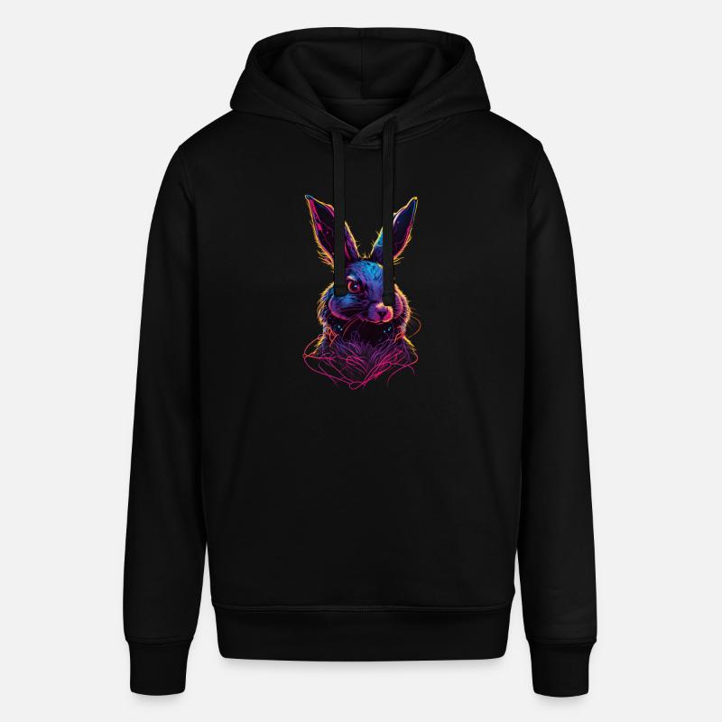 Cadeau Rabbit Synthwave 80 s - Sweat à capuche SOUNDER Stanley/Stella Unisexe - noir