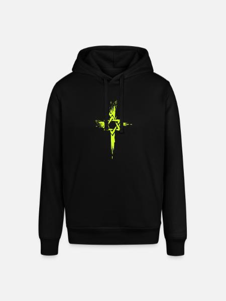 Messianske jøder krydsesymbol - Stanley/Stella SOUNDER unisex hoodie - sort