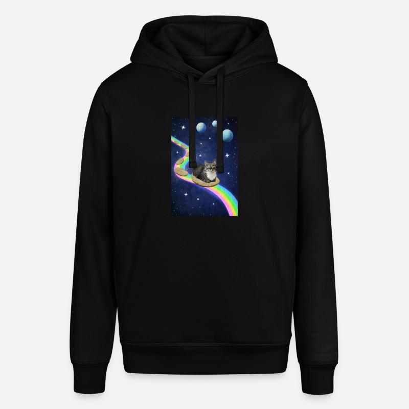 Chat mignon dans l’espace - Sweat à capuche SOUNDER Stanley/Stella Unisexe - noir