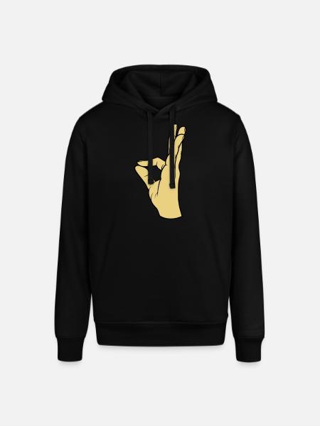 Perfect very tasty hand gesture - Stanley/Stella SOUNDER Unisex Hoodie - black
