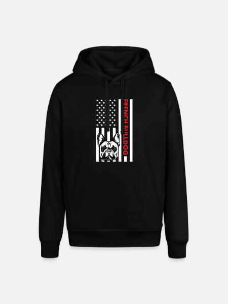 Drapeau du bouledogue français - Sweat à capuche SOUNDER Stanley/Stella Unisexe - noir