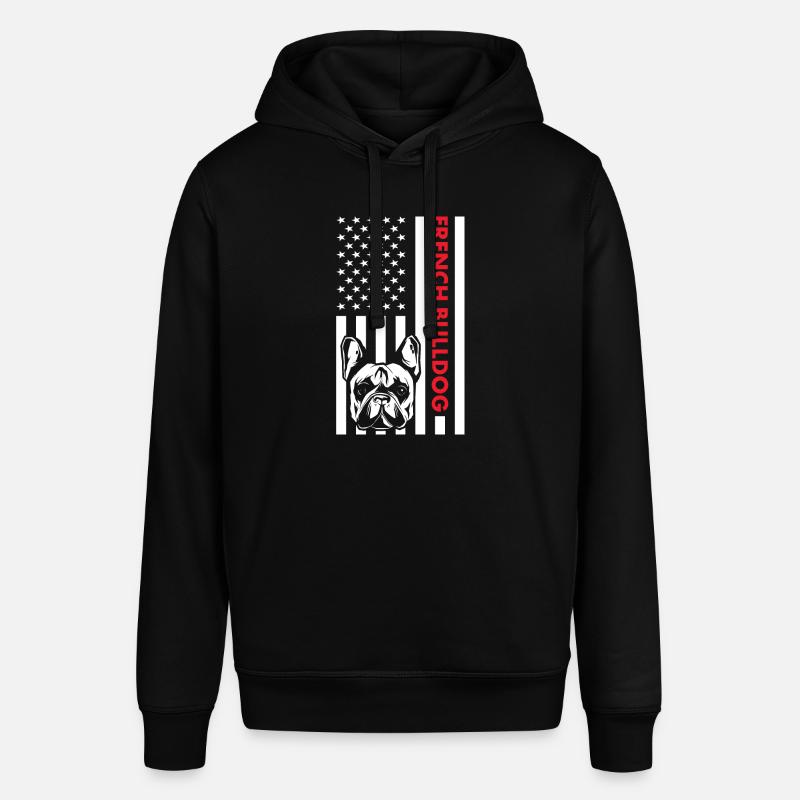 Drapeau du bouledogue français - Sweat à capuche SOUNDER Stanley/Stella Unisexe - noir