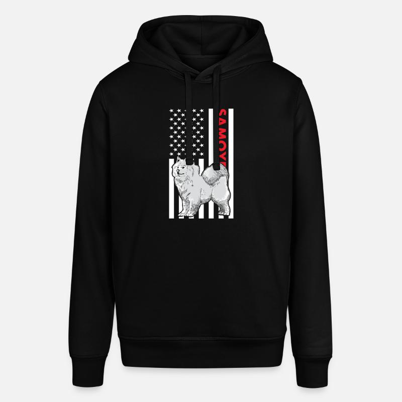 Drapeau Samoyède américain - Sweat à capuche SOUNDER Stanley/Stella Unisexe - noir