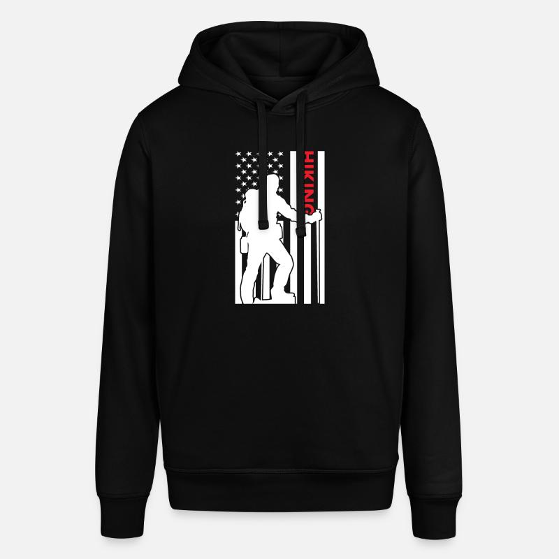 Hiker Us Drapeau Randonnée - Sweat à capuche SOUNDER Stanley/Stella Unisexe - noir