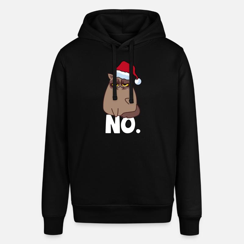 Pull grincheux chat - Sweat à capuche SOUNDER Stanley/Stella Unisexe - noir