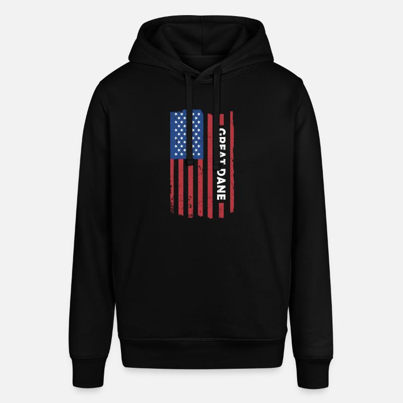Drapeau des États-Unis de Dogue - Sweat à capuche SOUNDER Stanley/Stella Unisexe - noir