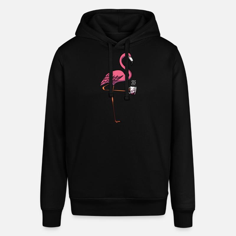 Flamingo Bird Coffee Lover - Sweat à capuche SOUNDER Stanley/Stella Unisexe - noir