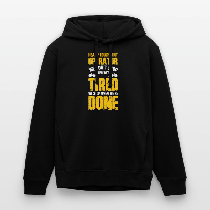 Construction machine operators, excavators, excavator operators, construction workers Stanley/Stella SOUNDER Unisex Hoodie