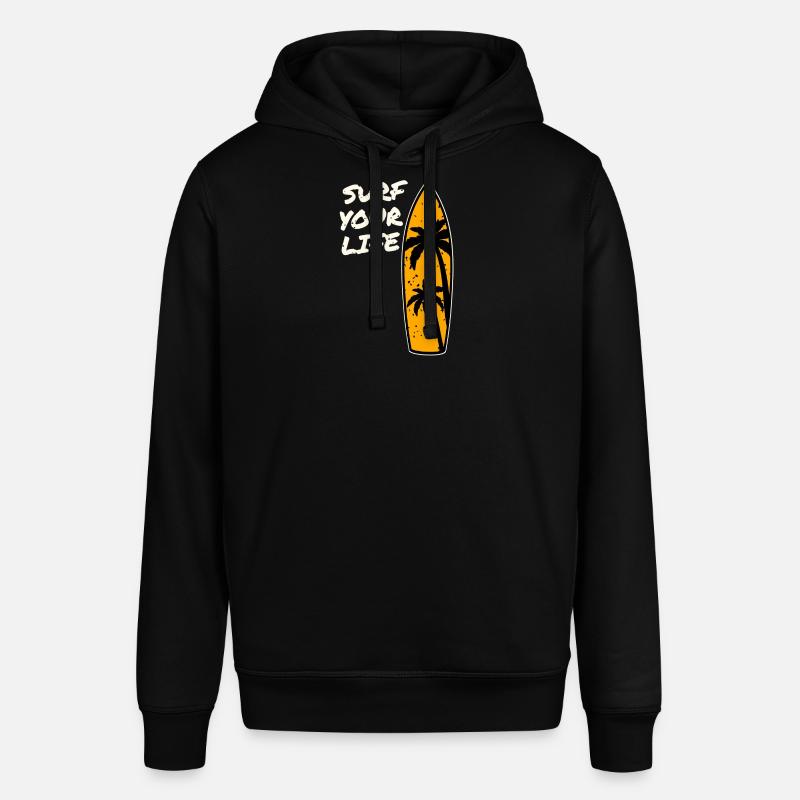 Devise de la vie de surfeur - Sweat à capuche SOUNDER Stanley/Stella Unisexe - noir