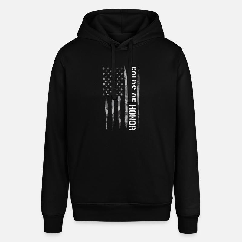 Plis d’honneur - Drapeau américain - Sweat à capuche SOUNDER Stanley/Stella Unisexe - noir