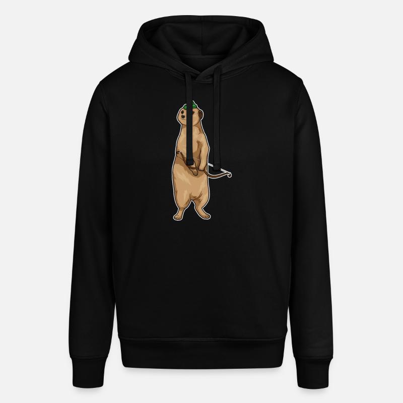 Erdmännchen Bogenschütze Bogen - Stanley/Stella Unisex Hoodie SOUNDER - Schwarz