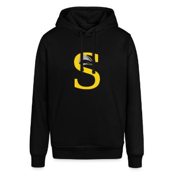 lettre S - Sweat à capuche SOUNDER Stanley/Stella Unisexe - noir - Devant - Alina (178cm) & Michal (187cm)