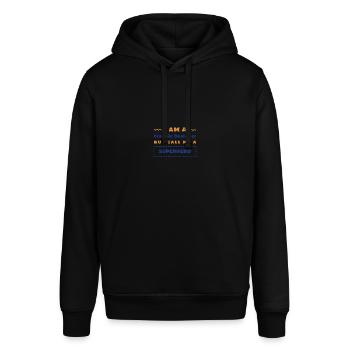 Je suis un designer graphique - Sweat à capuche SOUNDER Stanley/Stella Unisexe - noir - Devant - Alina (178cm) & Michal (187cm)