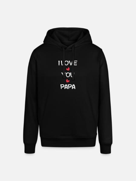 TILLYKKE MED FØDSELSDAGEN FAR. FAR. FARS DAG. TILLYKKE MED FØDSELSDAGEN - Stanley/Stella SOUNDER unisex hoodie - sort