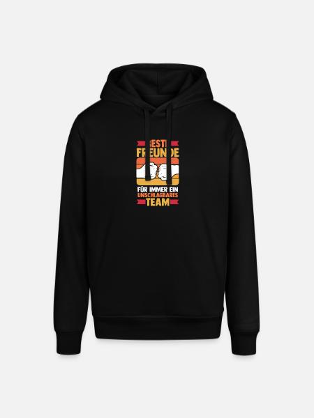 Beste Freunde - Stanley/Stella Unisex Hoodie SOUNDER - Schwarz