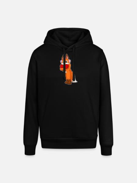 Fox Bride Heart Wedding - Stanley/Stella SOUNDER Unisex Hoodie - black