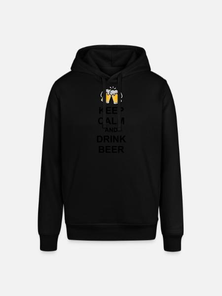 Keep Calm Drink Beer - Stanley/Stella SOUNDER Unisex Hoodie - black