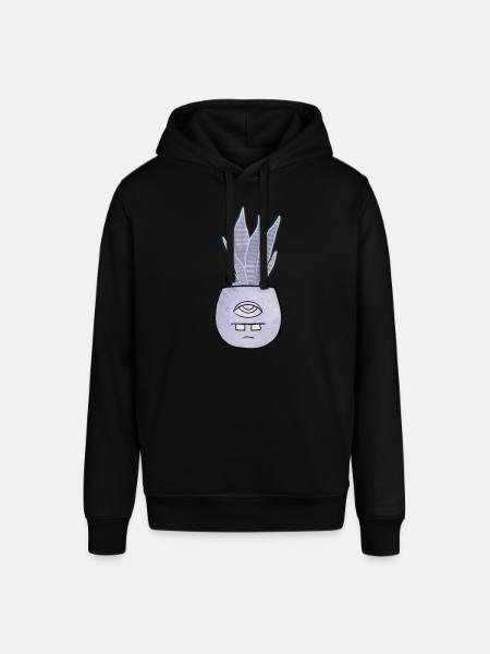 Hanfpflanze im Zyklop Topf - Stanley/Stella Unisex Hoodie SOUNDER - Schwarz