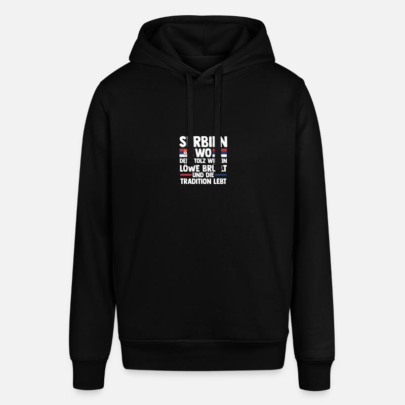Serbe Serbe Serbie - Sweat à capuche SOUNDER Stanley/Stella Unisexe - noir
