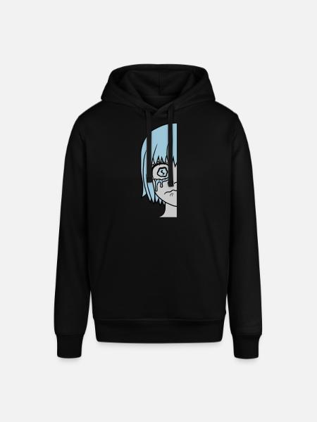 Half sad girl face - Stanley/Stella SOUNDER Unisex Hoodie - black