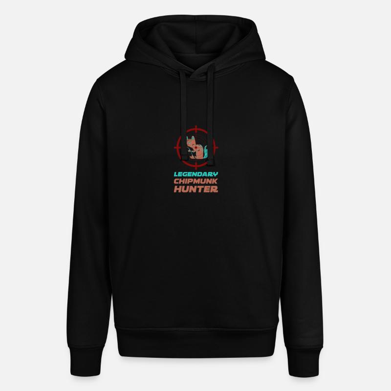 Jäger Squirrel Eichhörnchen Geschenk - Stanley/Stella Unisex Hoodie SOUNDER - Schwarz