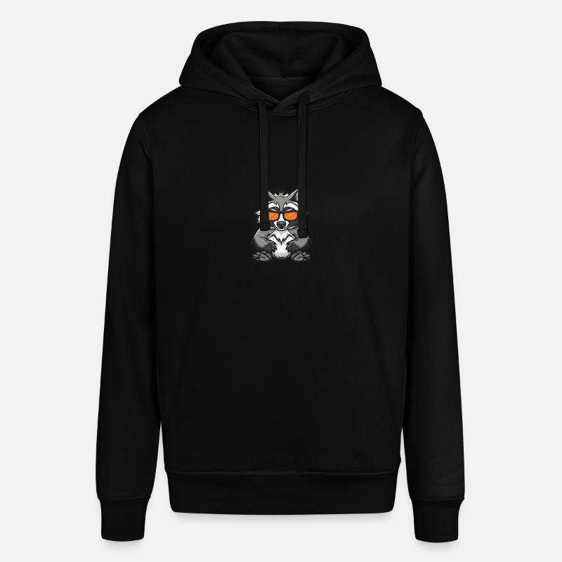raton laveur animal cool - Sweat à capuche SOUNDER Stanley/Stella Unisexe - noir