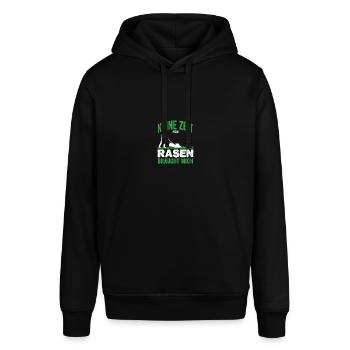 Garden Friends Lawn Whisperer Groundskeeper Gift - Stanley/Stella SOUNDER Unisex Hoodie - black - Front - Alina (178cm) & Michal (187cm)