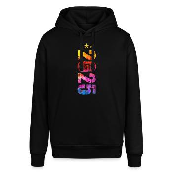 Aufsteiger 2025 Aufstiegstrikot Aufstieg 25 - Stanley/Stella Unisex Hoodie SOUNDER - Schwarz - Vorne - Alina (178cm) & Michal (187cm)