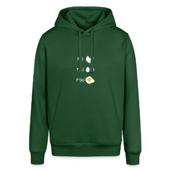 Ableitung Funktion Huhn Mathe - Stanley/Stella Unisex Hoodie SOUNDER - Flaschengrün - Vorne - Alina (178cm) & Michal (187cm)