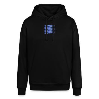Manifesting light blue - Stanley/Stella SOUNDER Unisex Hoodie - black - Front - Alina (178cm) & Michal (187cm)
